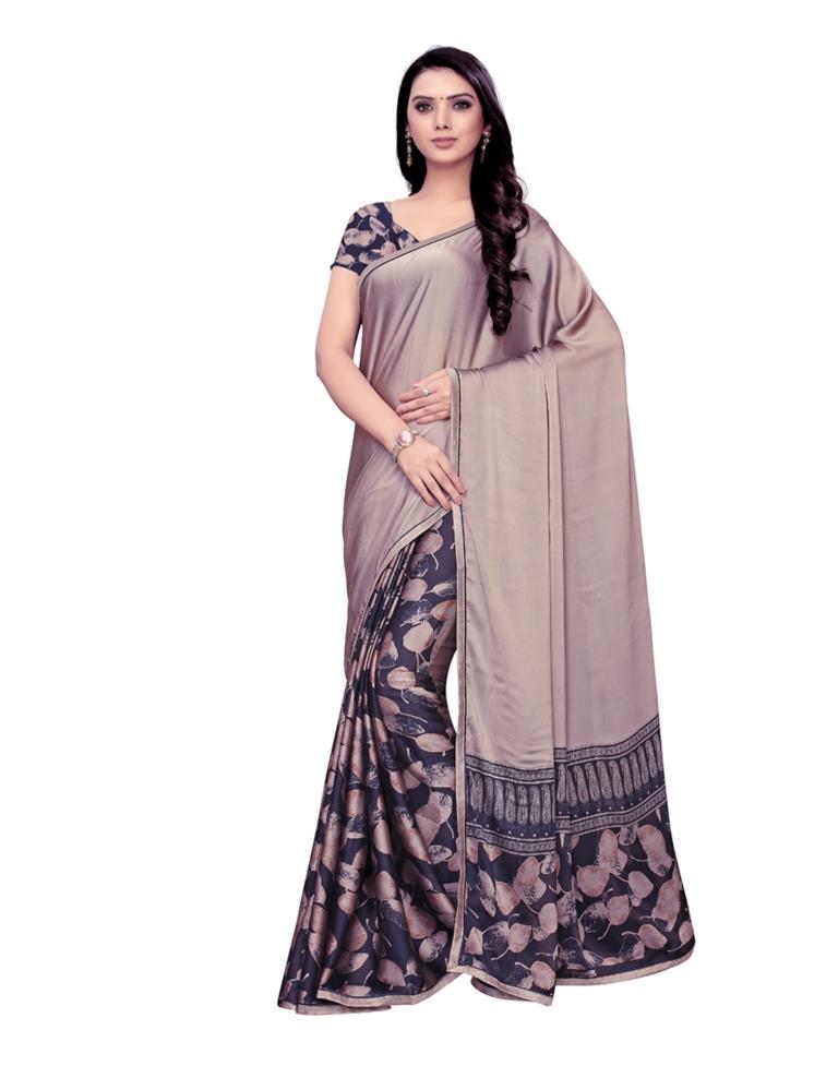 Beige Coloured Chiffon Printed Saree | SLV1054S608