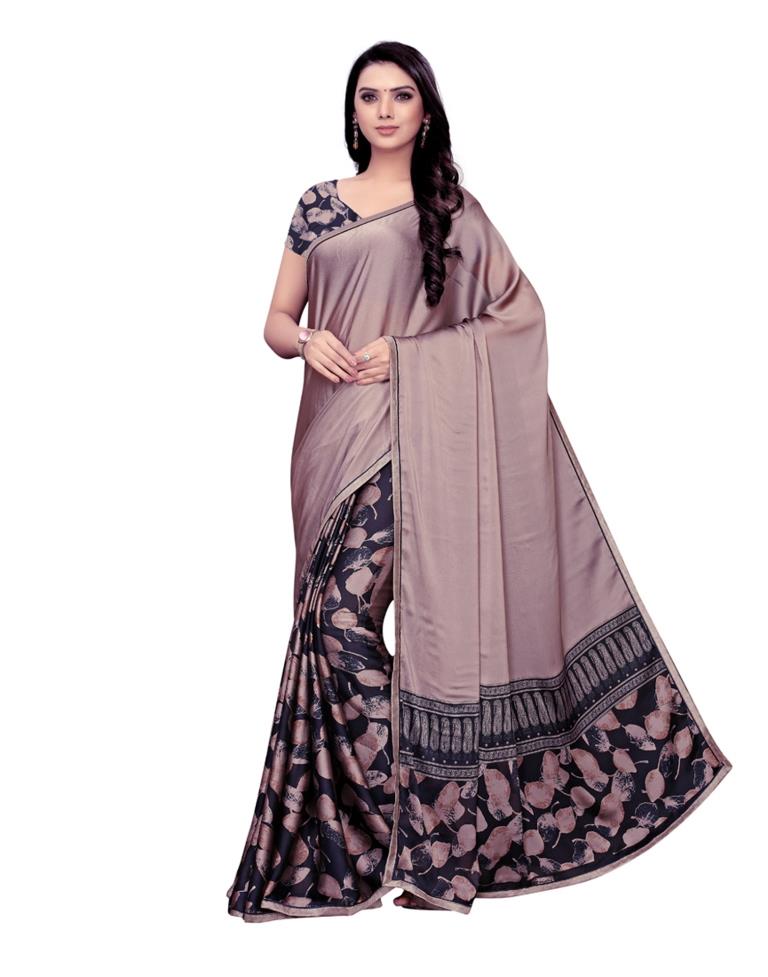 Beige Coloured Chiffon Printed Saree | SLV1054S608