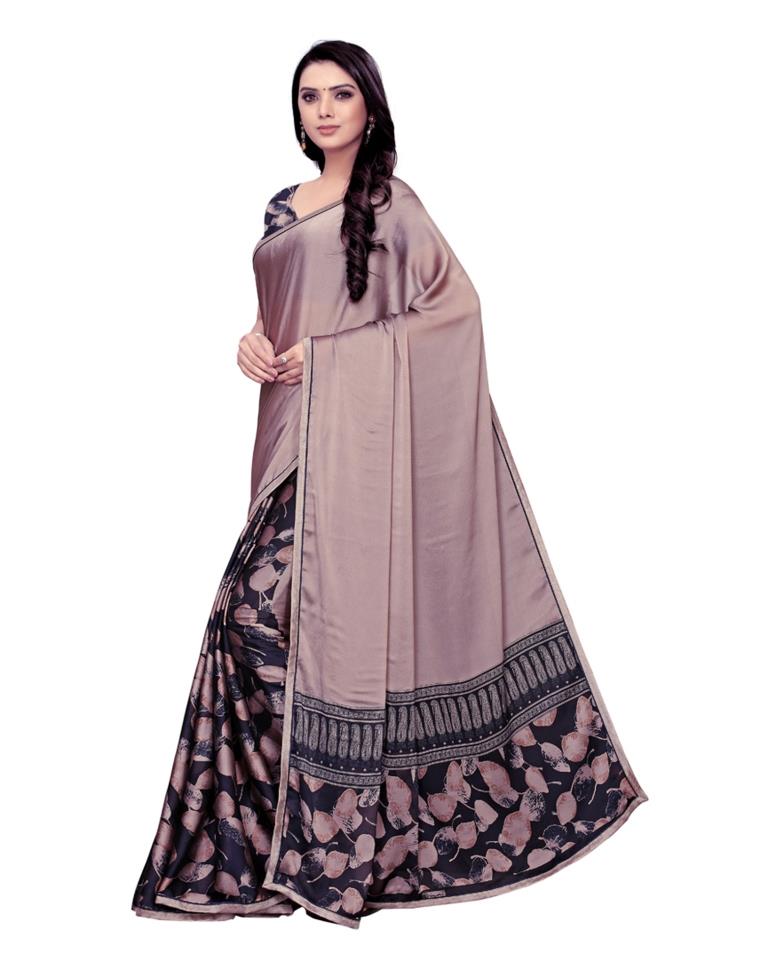 Beige Coloured Chiffon Printed Saree | SLV1054S608