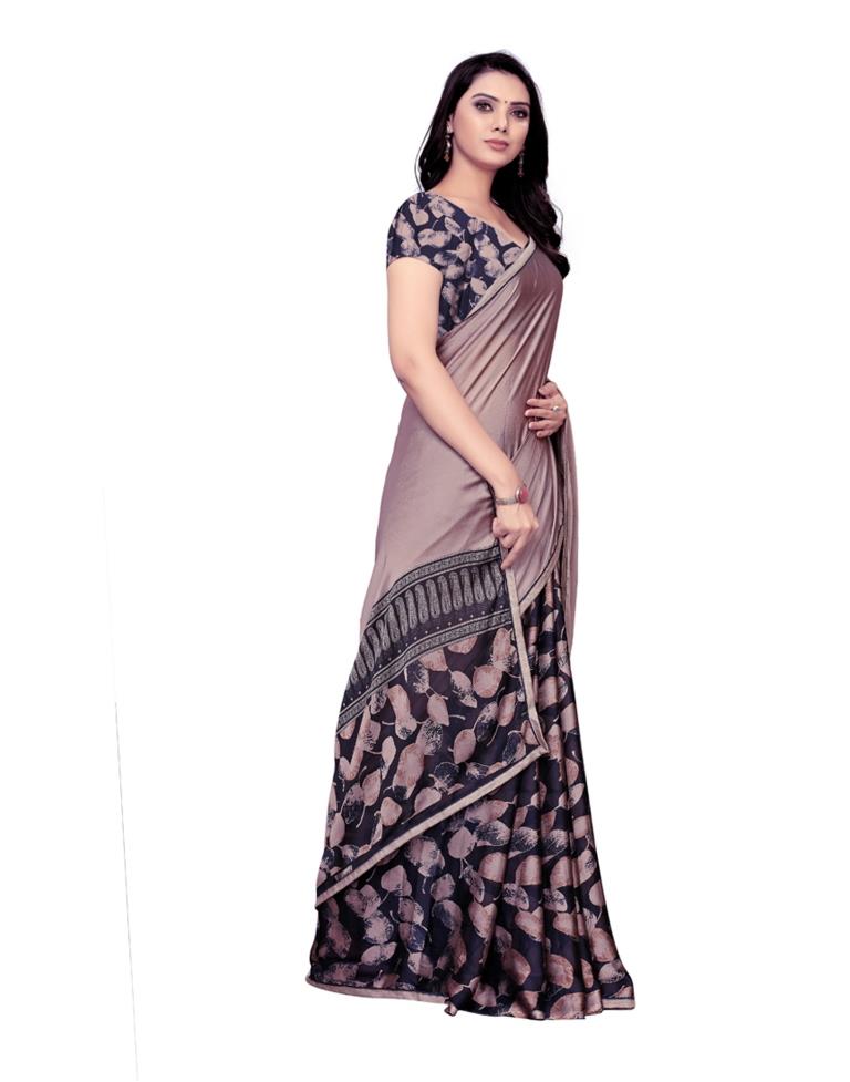 Beige Coloured Chiffon Printed Saree | SLV1054S608