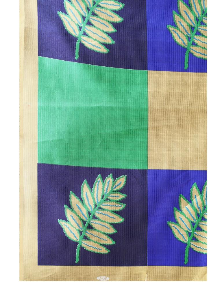 Multicoloured Printed Silk Saree | SLV1482S153