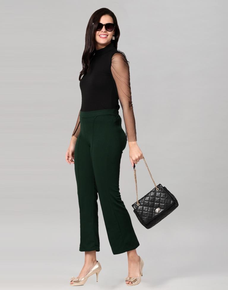 Black coloured Knitted Lycra Top | SLV187TK2962