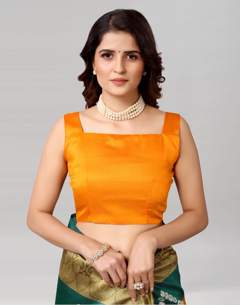 Turmeric Yellow Coloured Poly Silk Bandhani Printed Saree | SLV2228S123