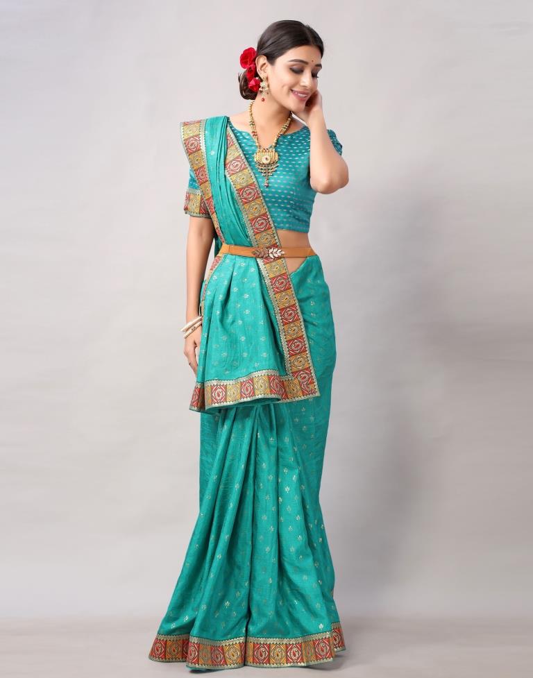 Rama Green Silk Saree | 2231S428