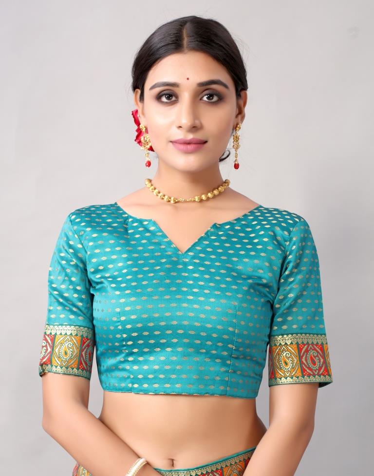 Rama Green Silk Saree | 2231S428