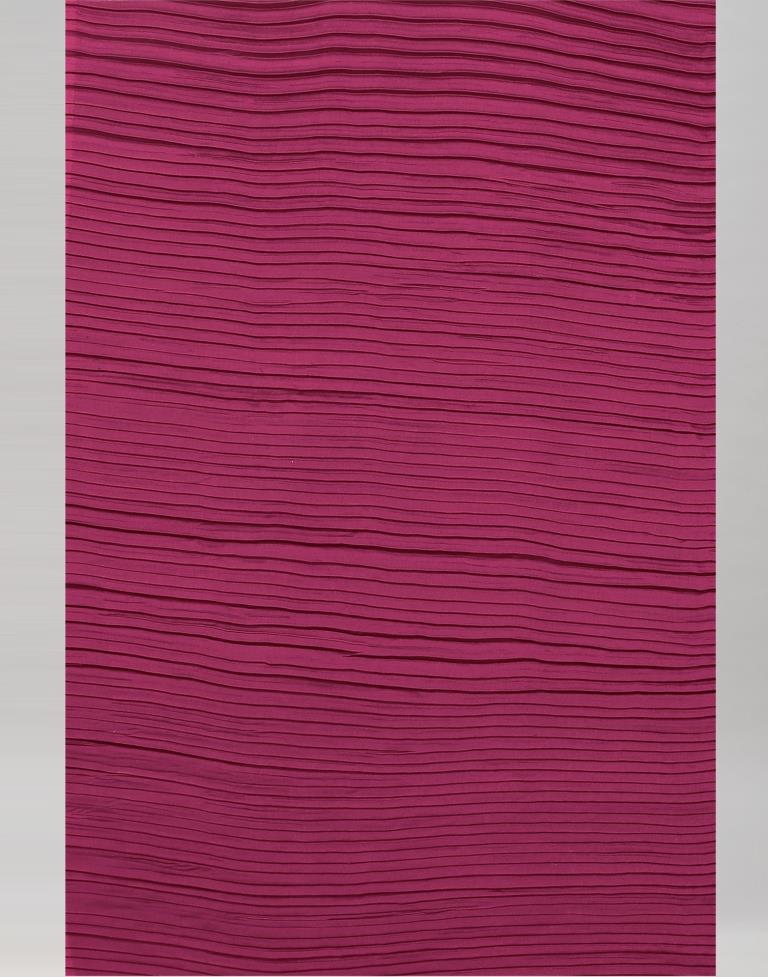 Wine Pleated Saree