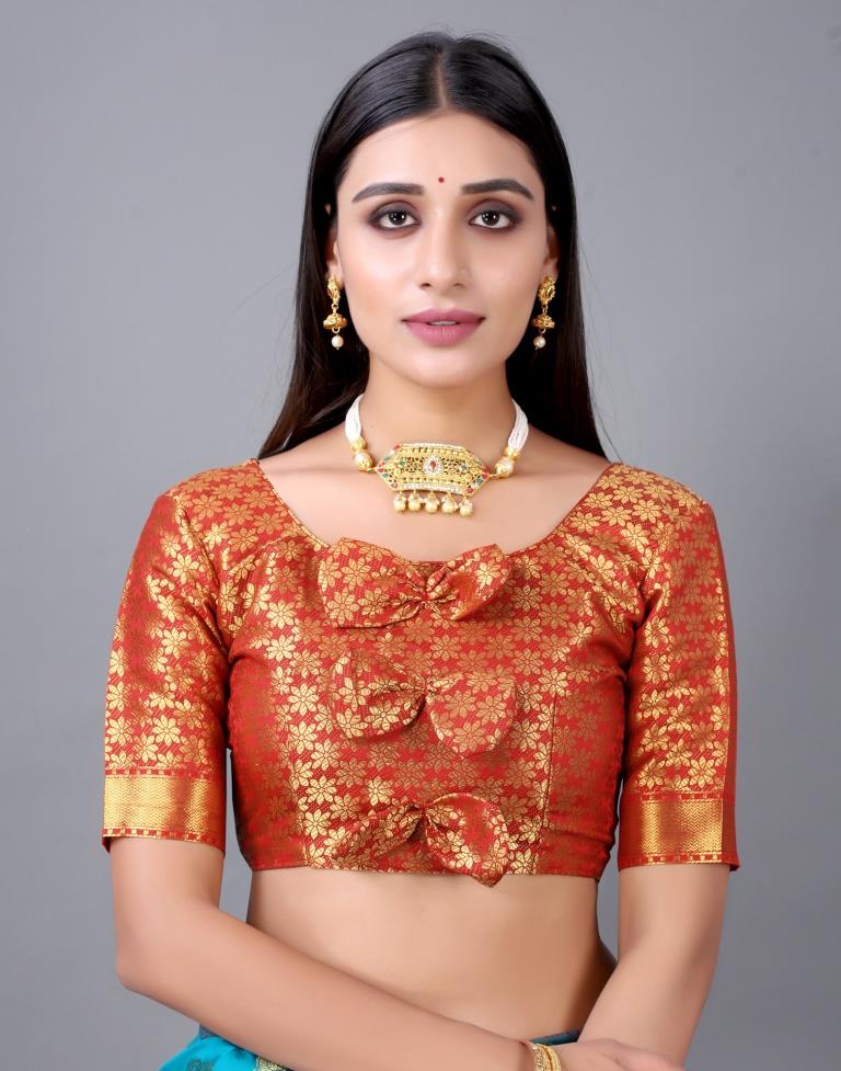 Rama Blue Banarasi Silk Saree | 2243S2004