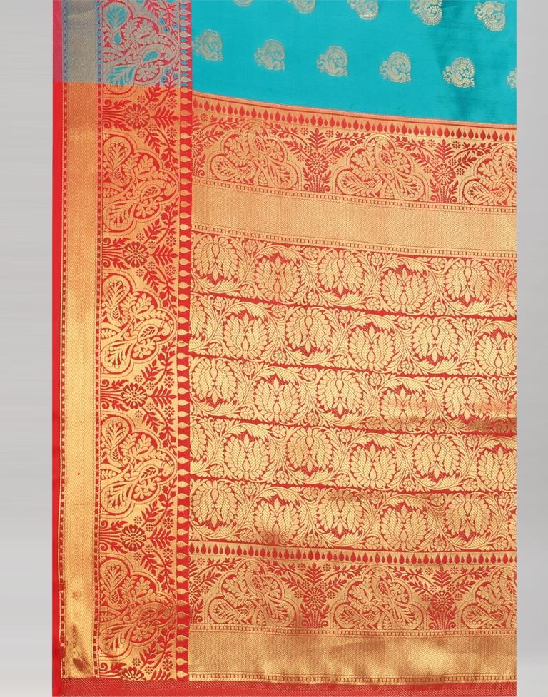 Rama Blue Banarasi Silk Saree | 2243S2004