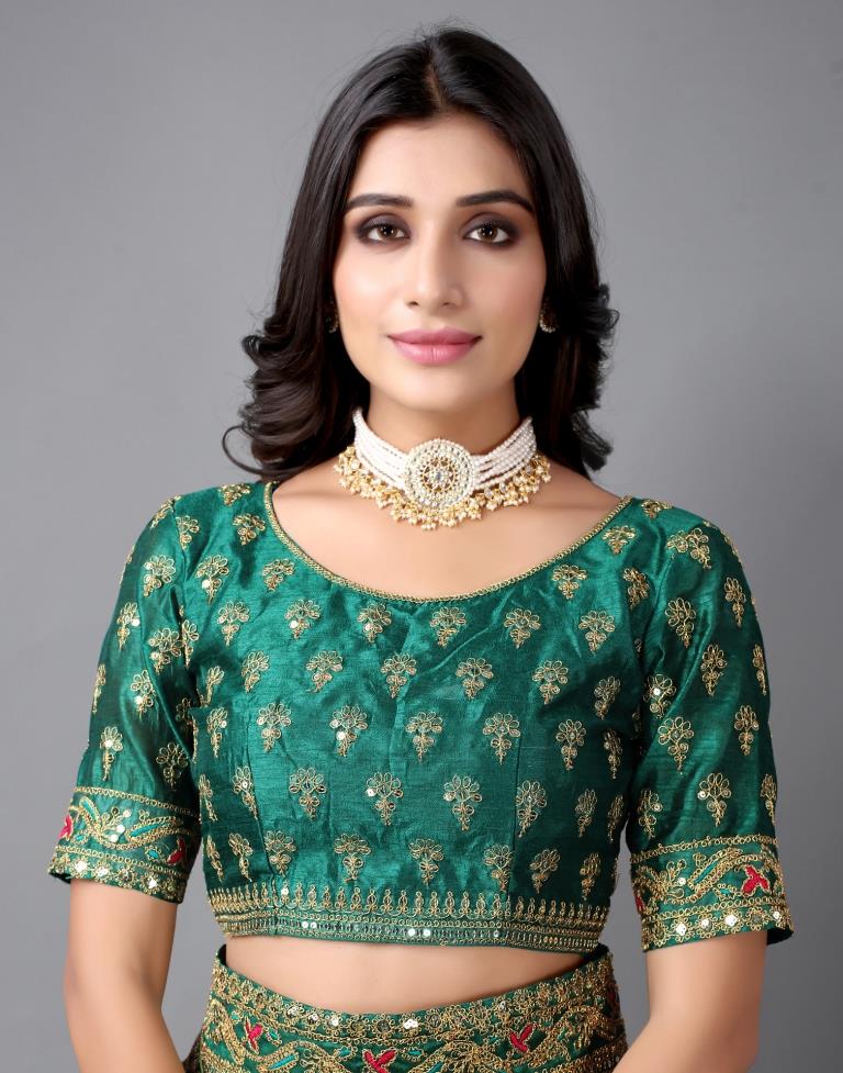 Pista Green Silk Saree | 2244S182