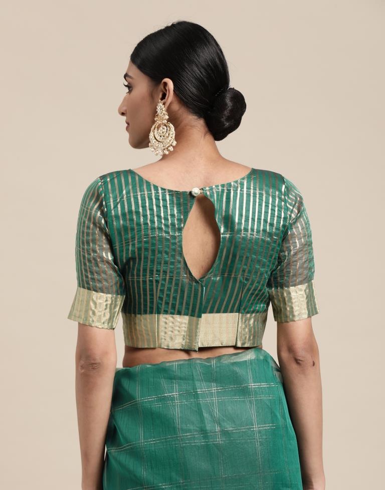 Sacramento Green Organza Saree