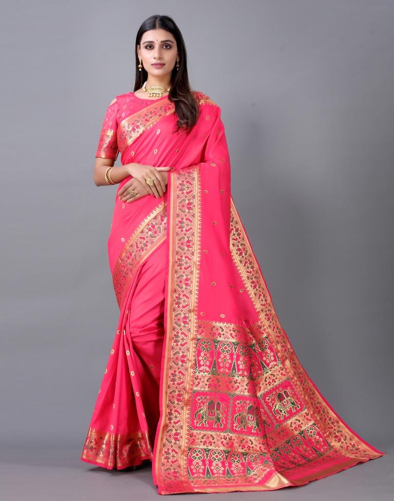 Pink Cotton Silk Saree | 2246S2028