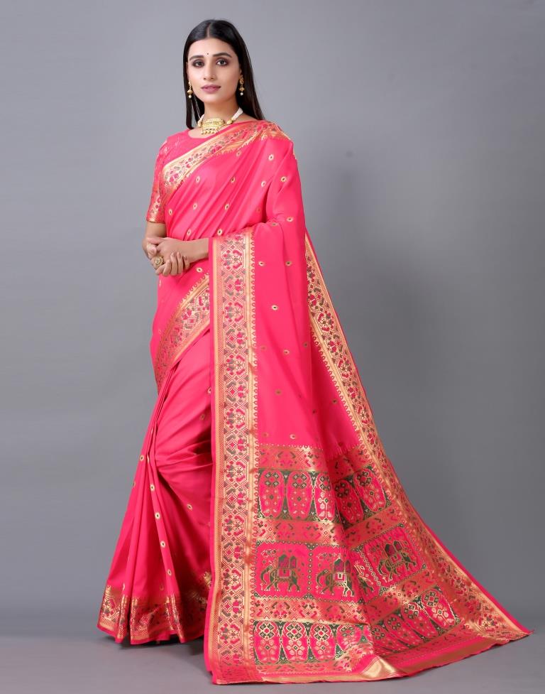Pink Cotton Silk Saree | 2246S2028