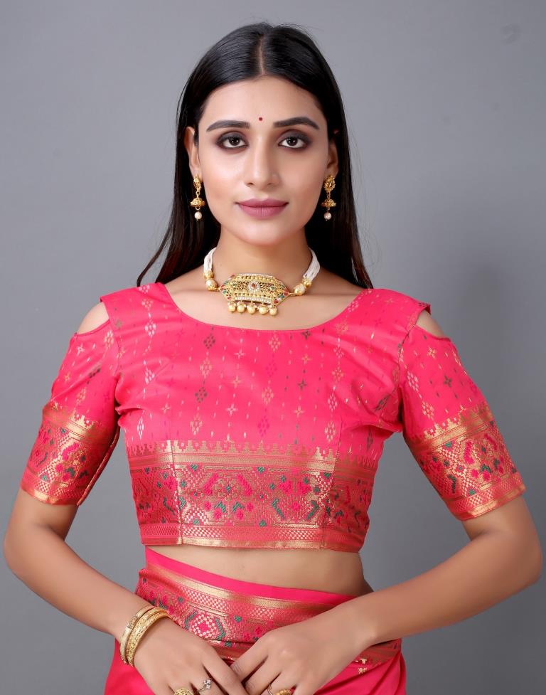 Pink Cotton Silk Saree | 2246S2028