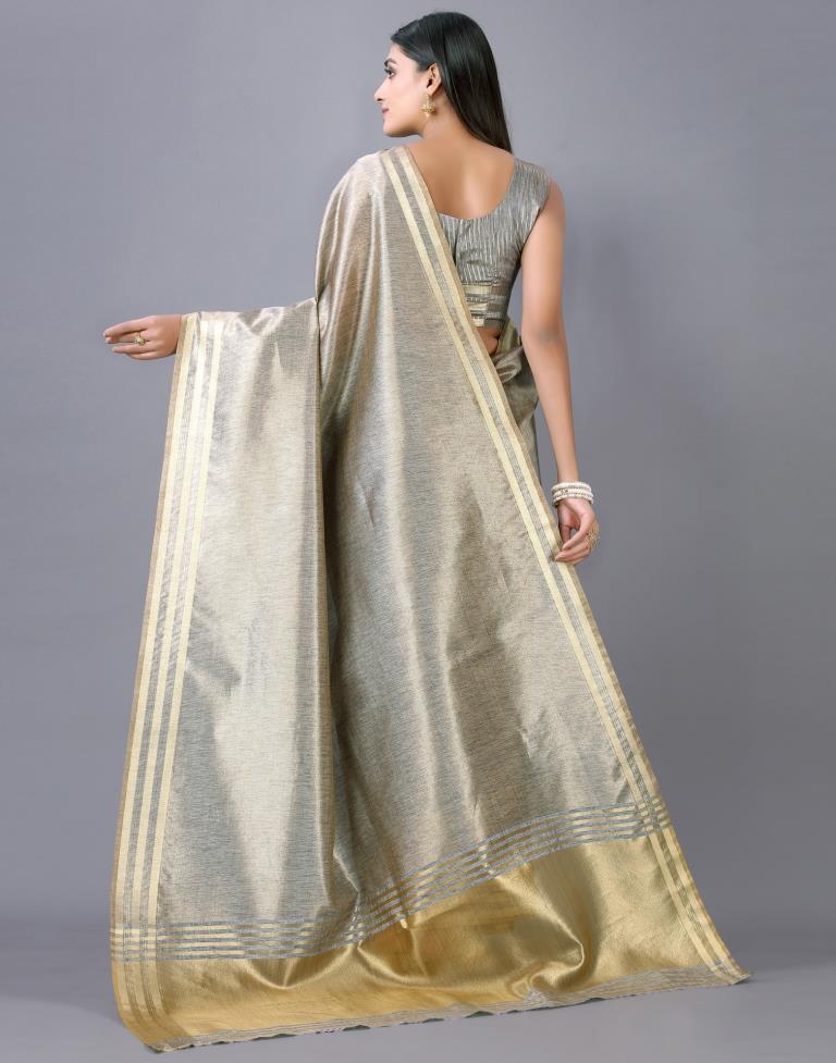 Grey Woven Silk Saree | 2248S2044