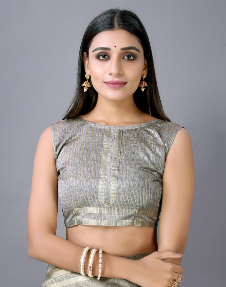 Grey Woven Silk Saree | 2248S2044