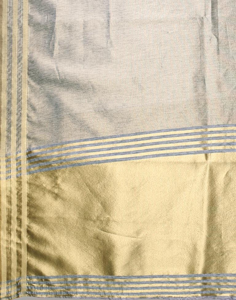 Grey Woven Silk Saree | 2248S2044
