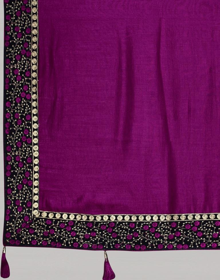 Wine Silk Saree | 2249S2053