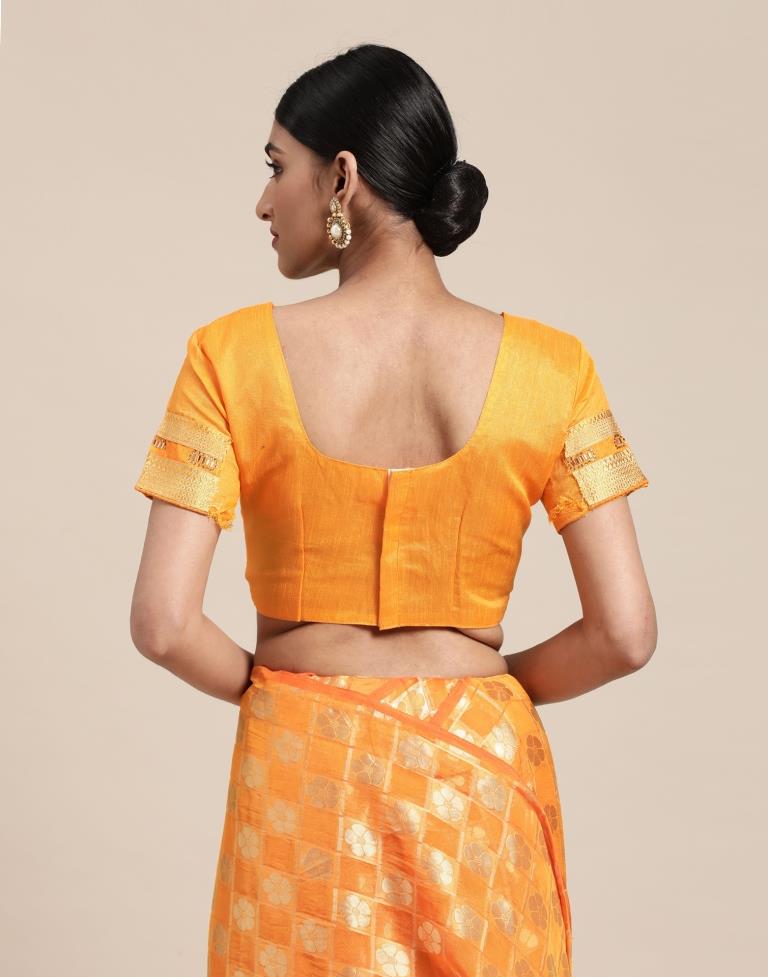 Orange Silk Saree