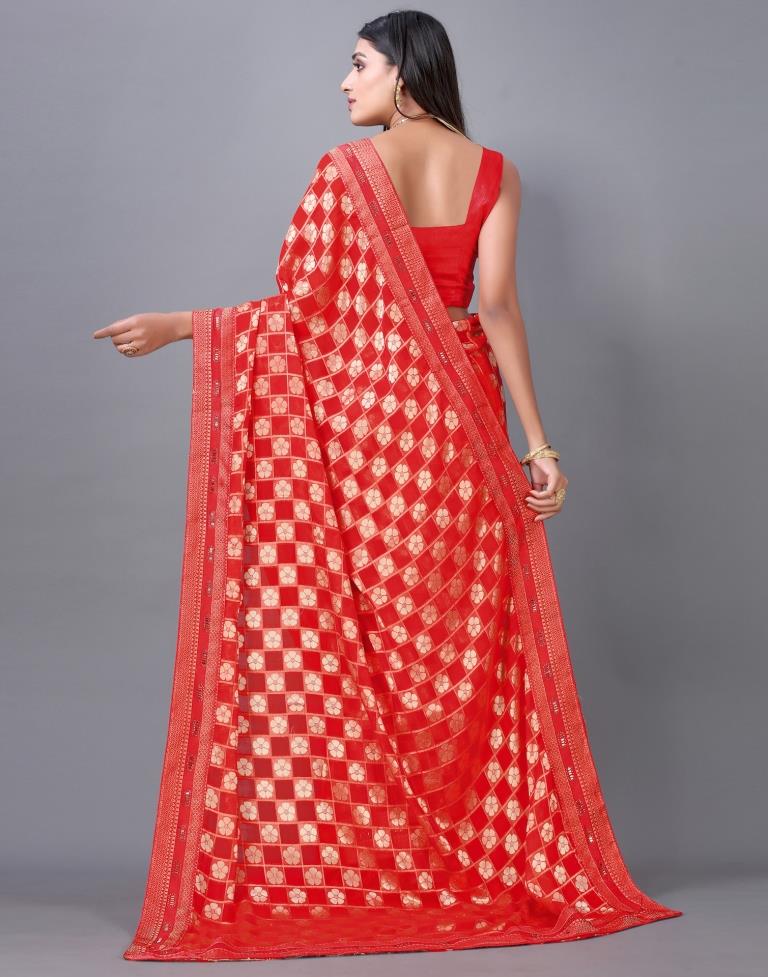 Red Silk Saree | 2250S2063
