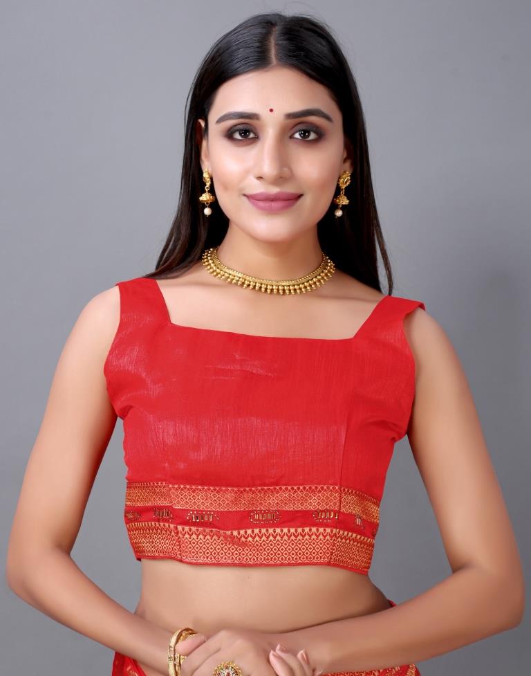 Red Silk Saree | 2250S2063