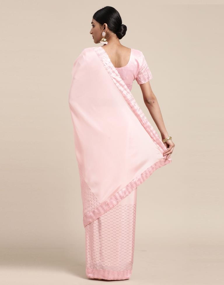 Light Pink Silk Saree