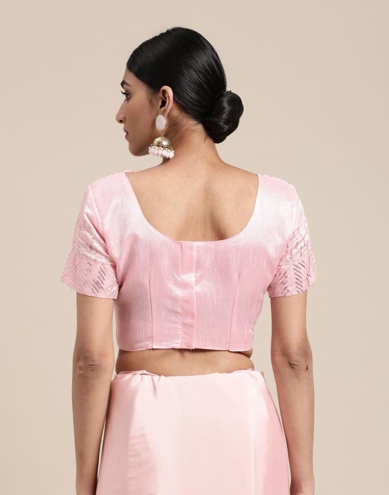 Light Pink Silk Saree