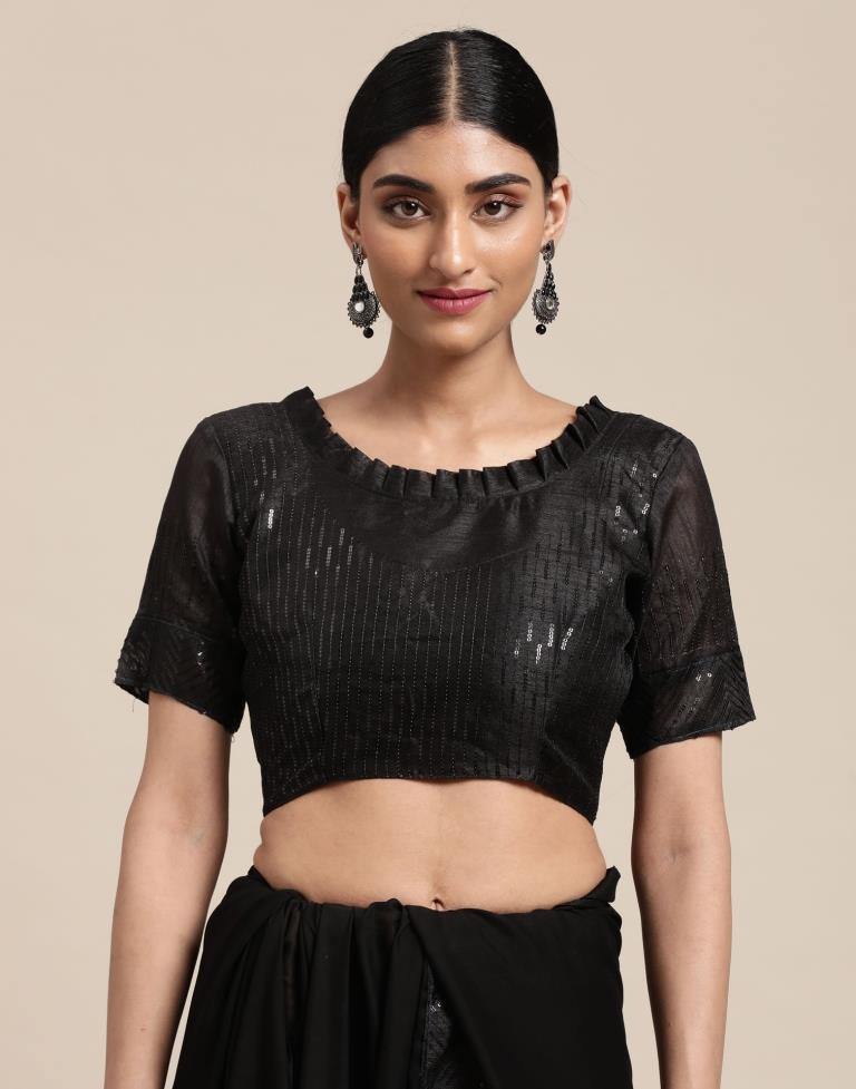 Black Silk Saree