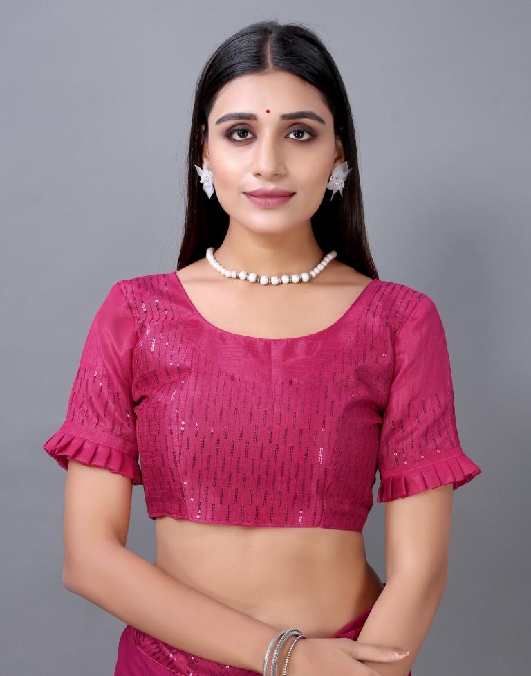 Pink Embroidered Silk Saree | 2252S2088