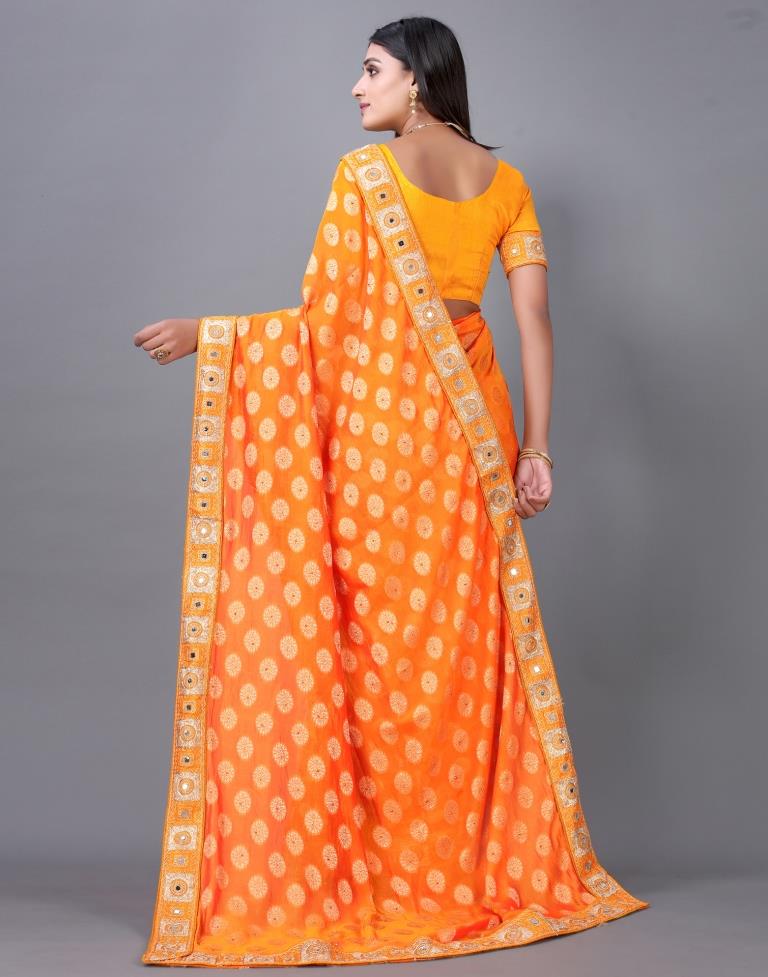 Orange Silk Saree | 2253S2092