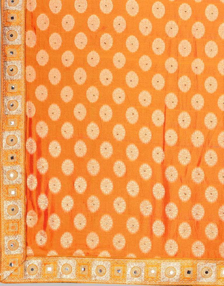 Orange Silk Saree | 2253S2092