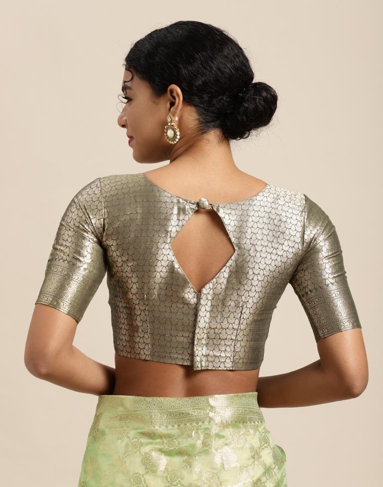Pista Green Silk Saree