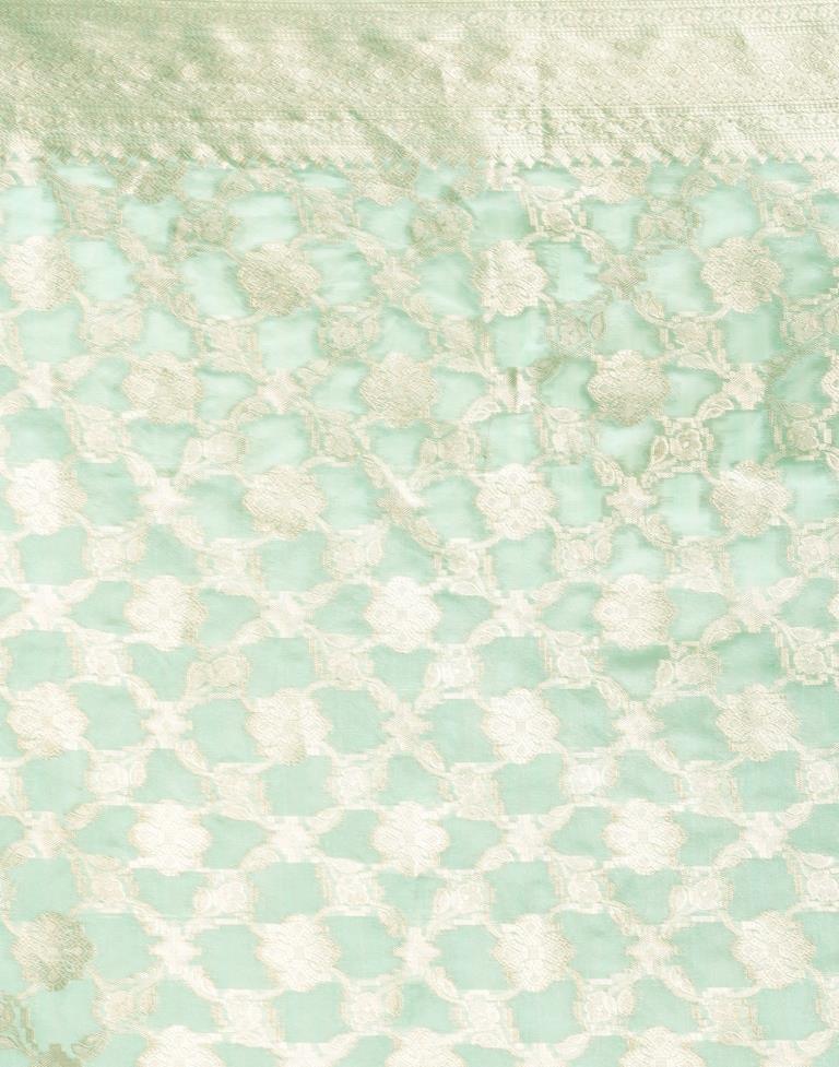 Mint Green Silk Saree