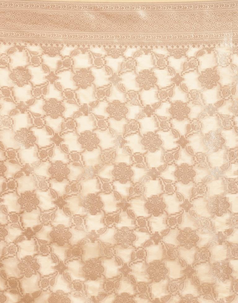 Khakhi Brown Silk Saree