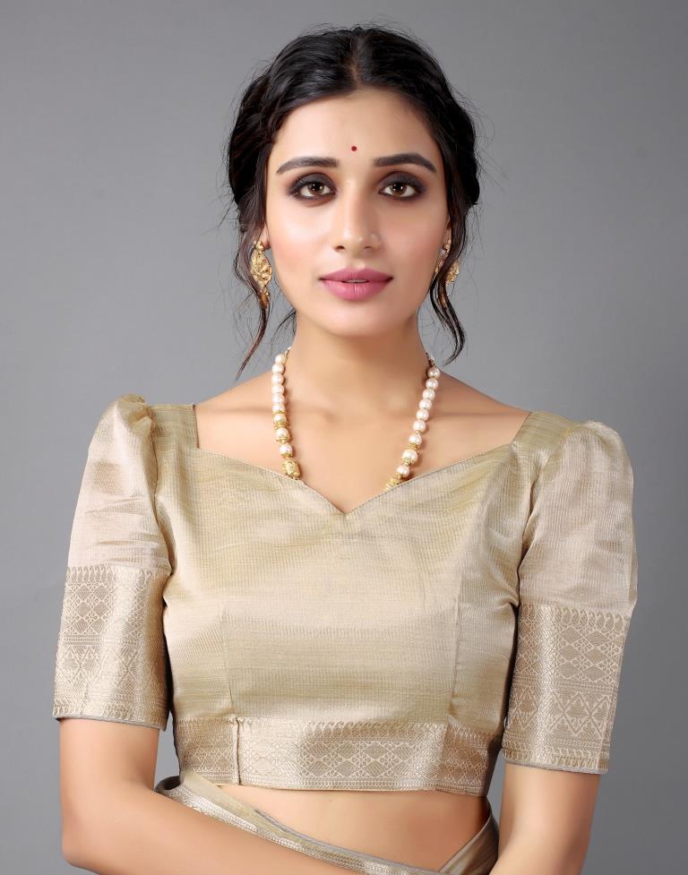 Beige Embroidery Saree | 2259S214