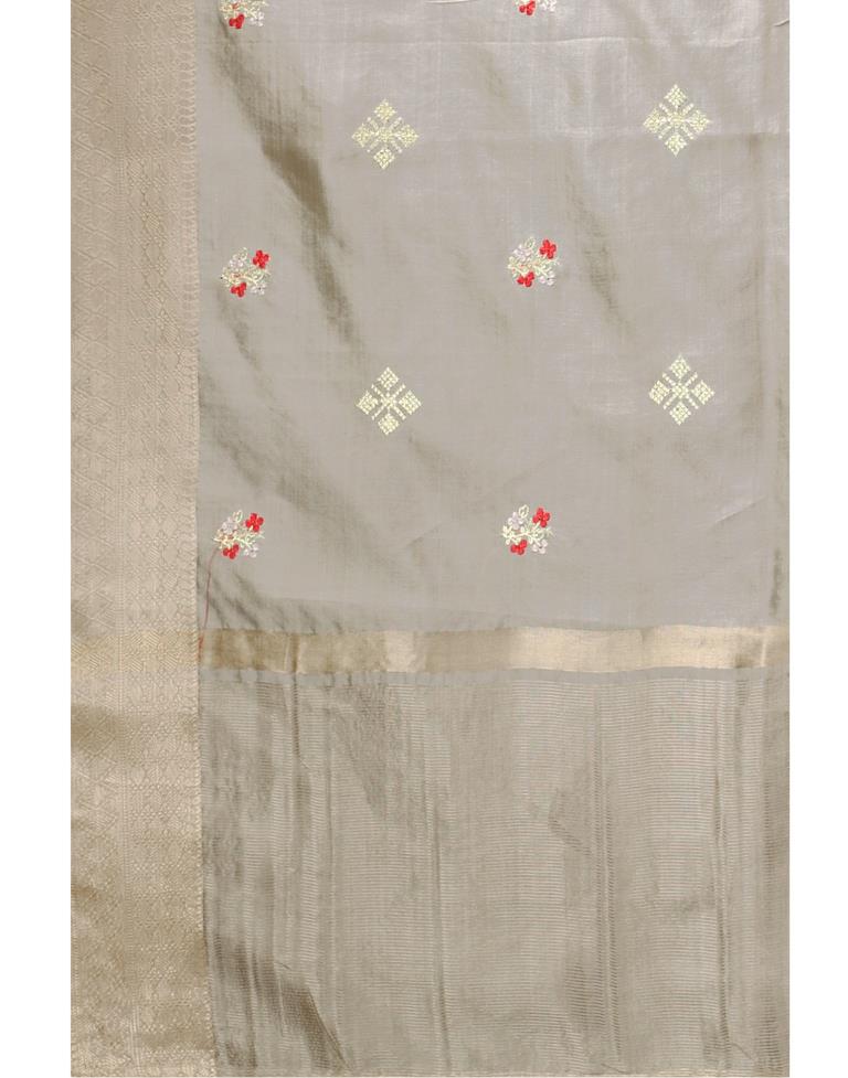 Beige Embroidery Saree | 2259S214