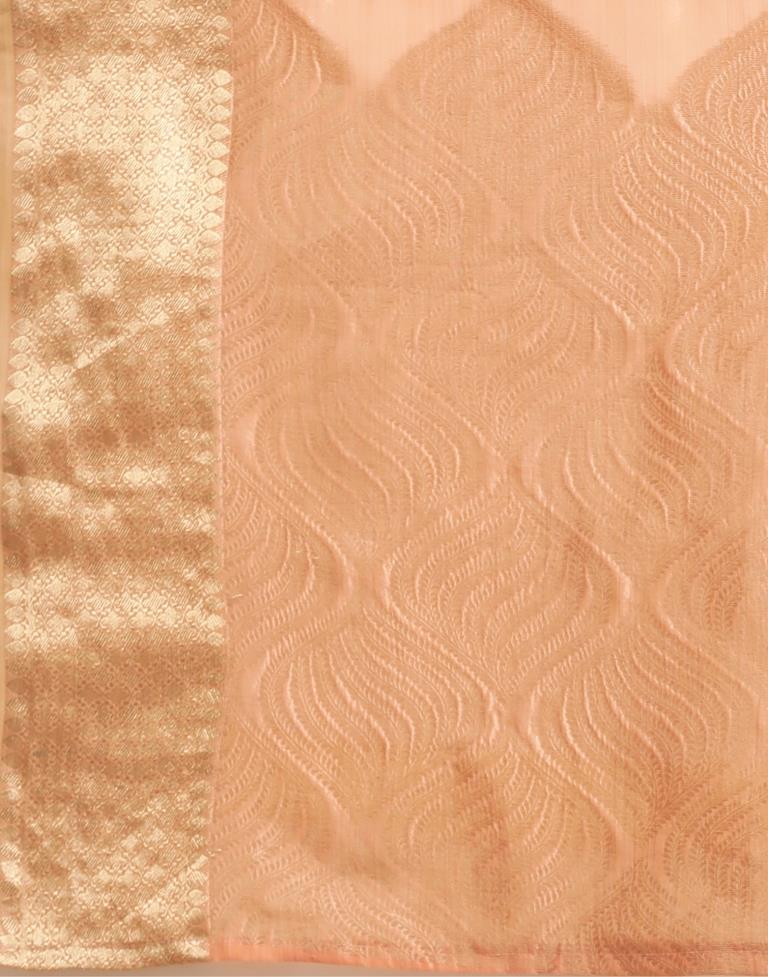 Peach Silk Saree