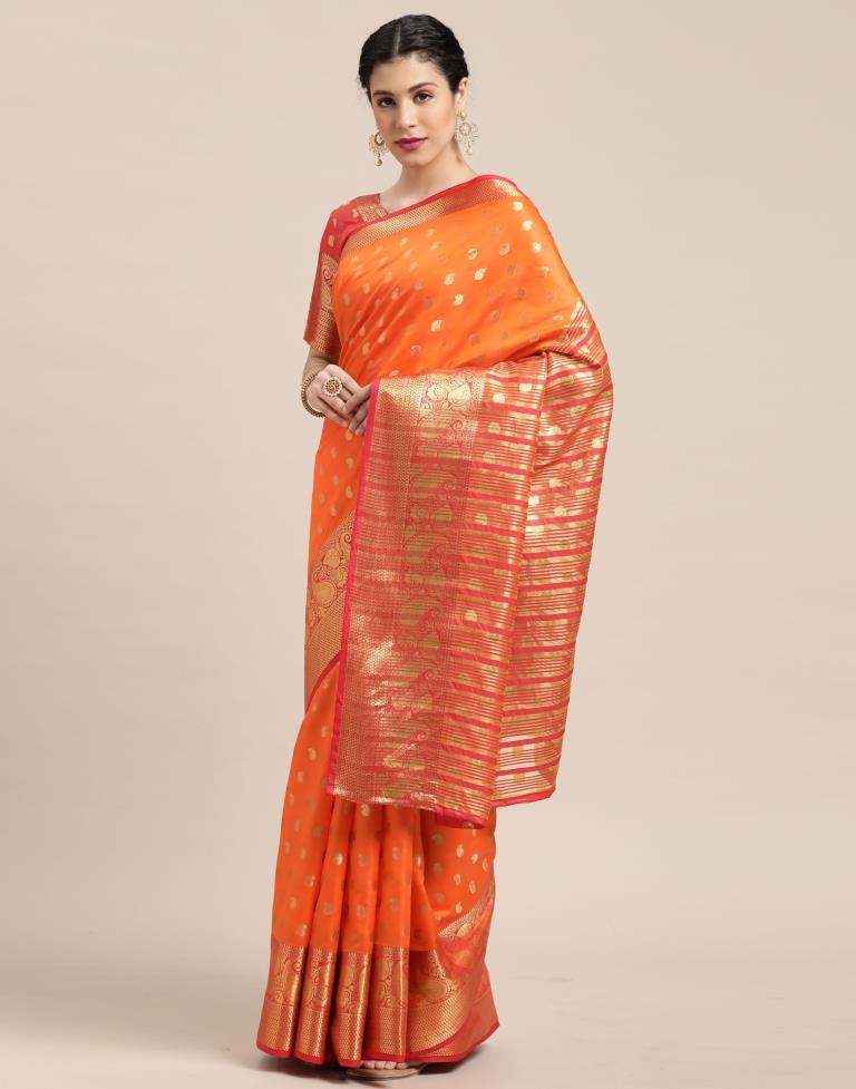 Turmeric Yellow Banarasi Silk Saree