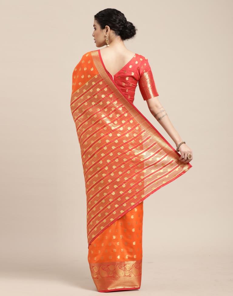 Turmeric Yellow Banarasi Silk Saree