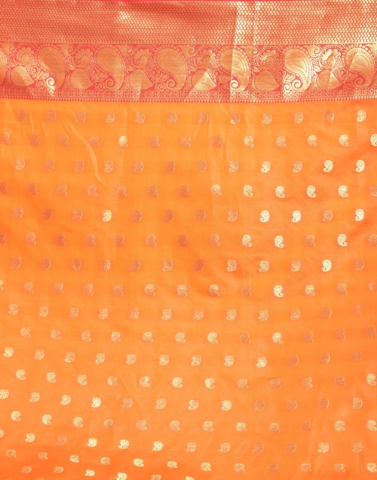 Turmeric Yellow Banarasi Silk Saree