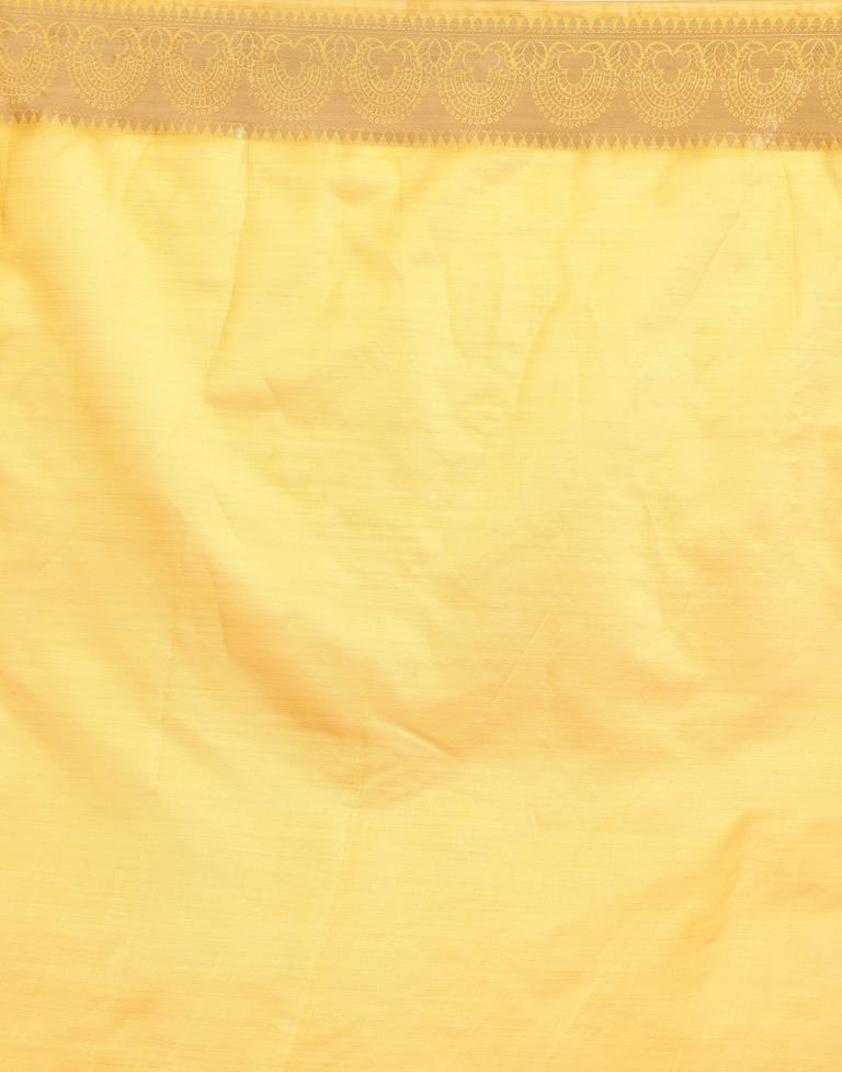 Yellow Silk Saree