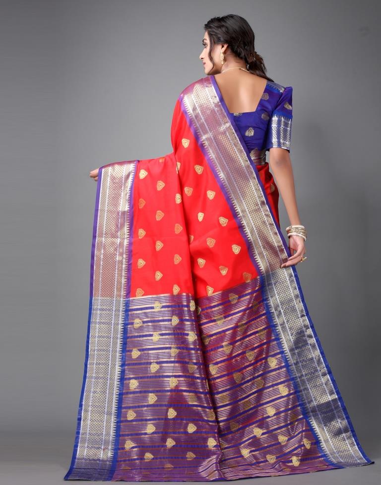 Red Banarasi Silk Saree