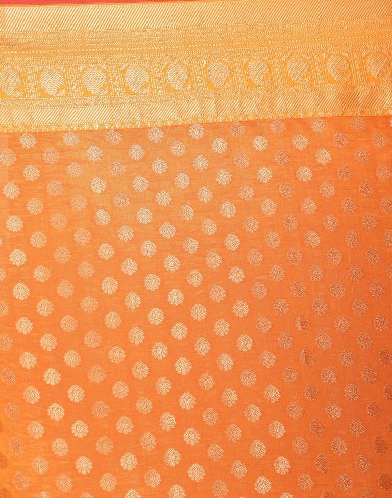 Orange Silk Saree