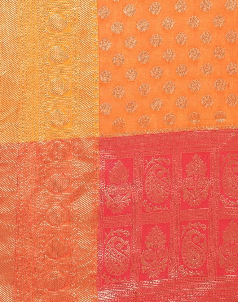 Orange Silk Saree