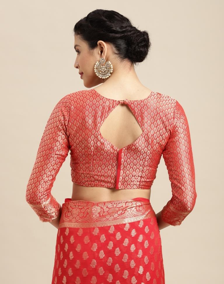 Red Banarasi Silk Saree