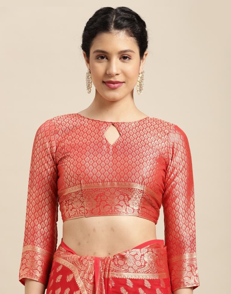 Red Banarasi Silk Saree