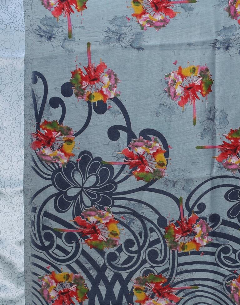 Grey Cotton Saree | 2298S773