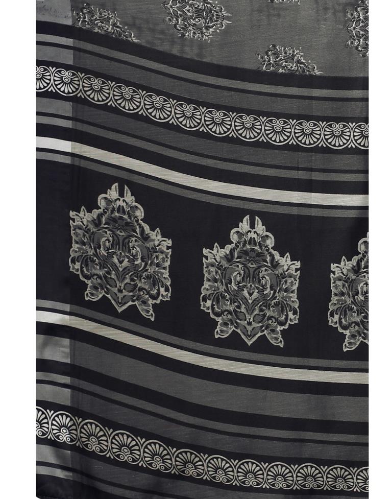 Steel Grey Cotton Saree | 2304S106