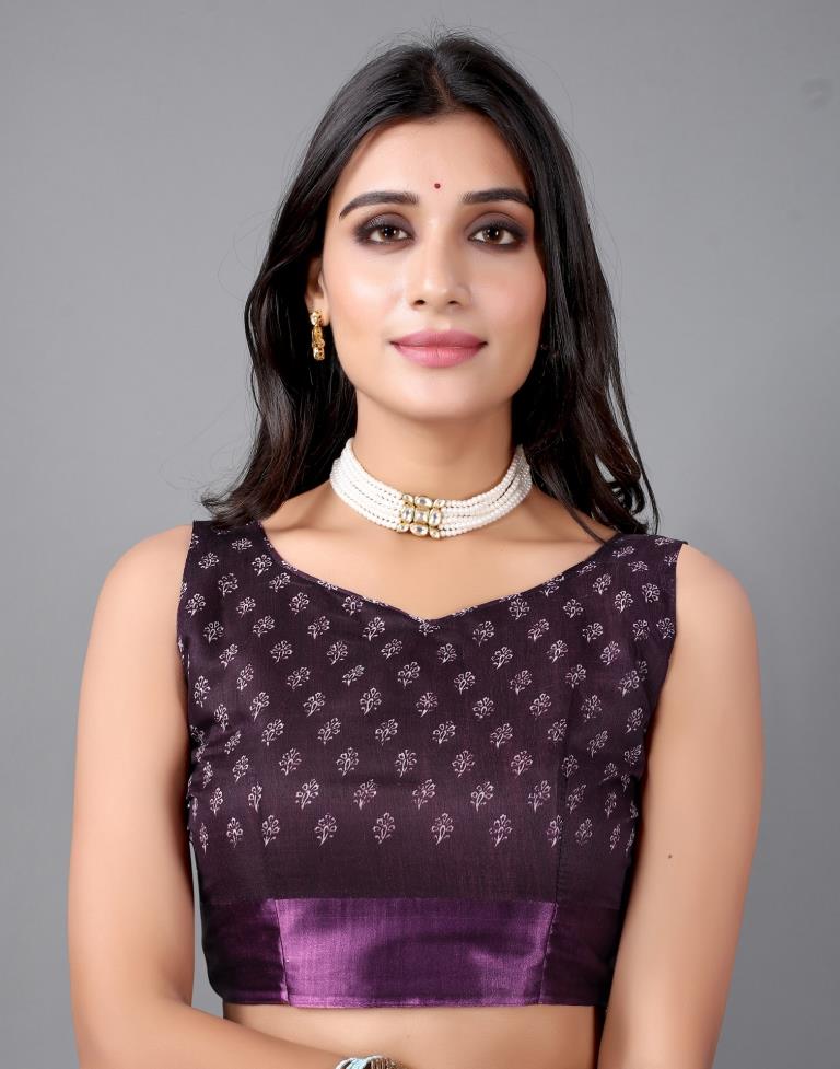 Purple Cotton Saree | 2304S107