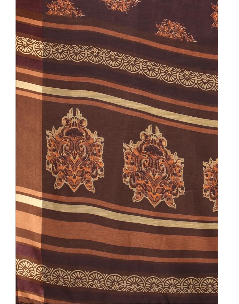 Brown Cotton Saree | 2304S109