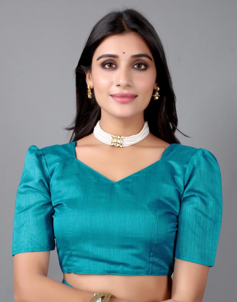 Sky blue Printed Saree | 2306S115